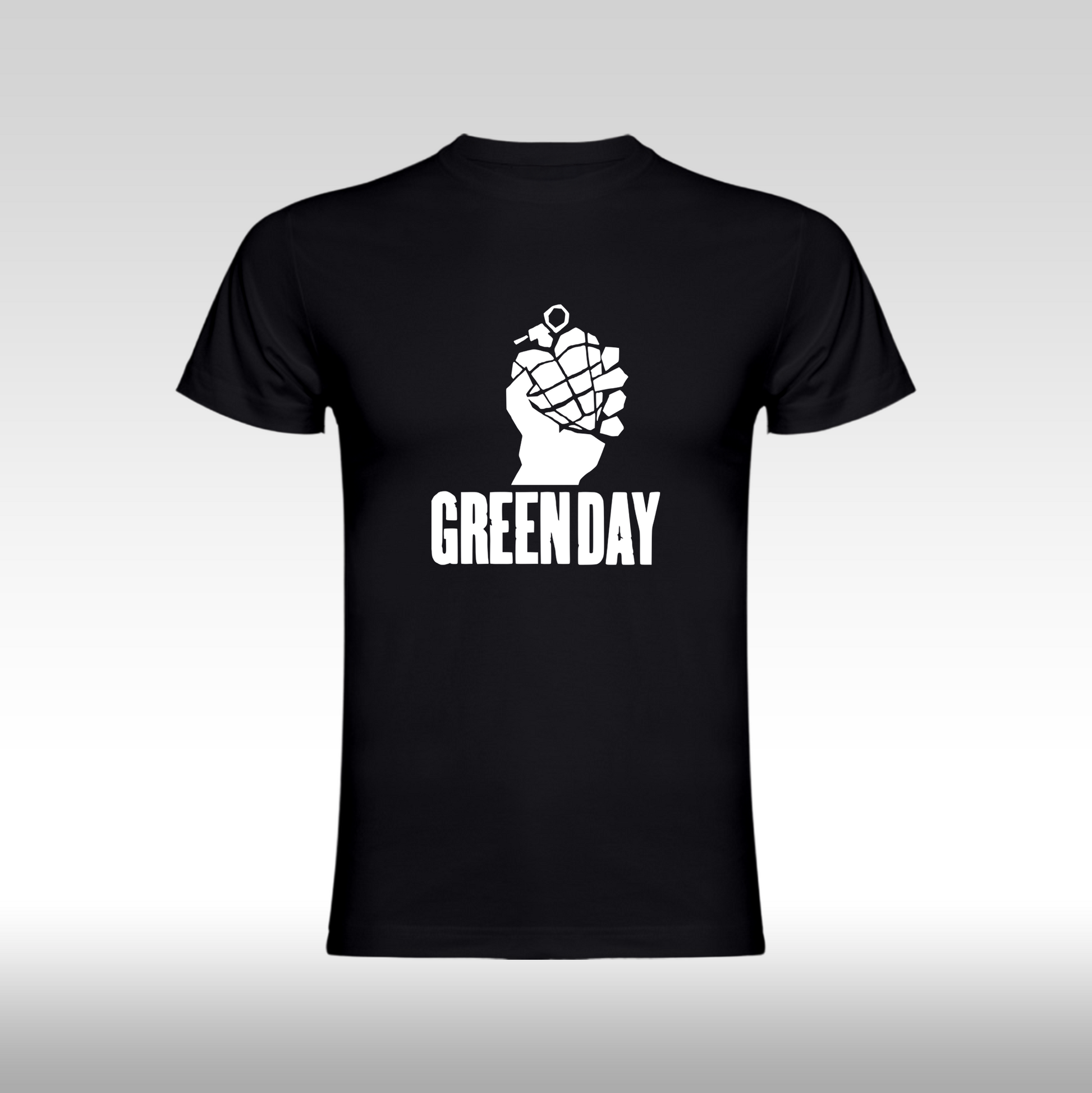 Tricou Negru personalizat bumbac  punk rock "Green Day Funko" streetwear

