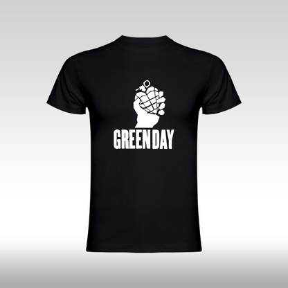 Tricou Negru personalizat bumbac  punk rock "Green Day Funko" streetwear
