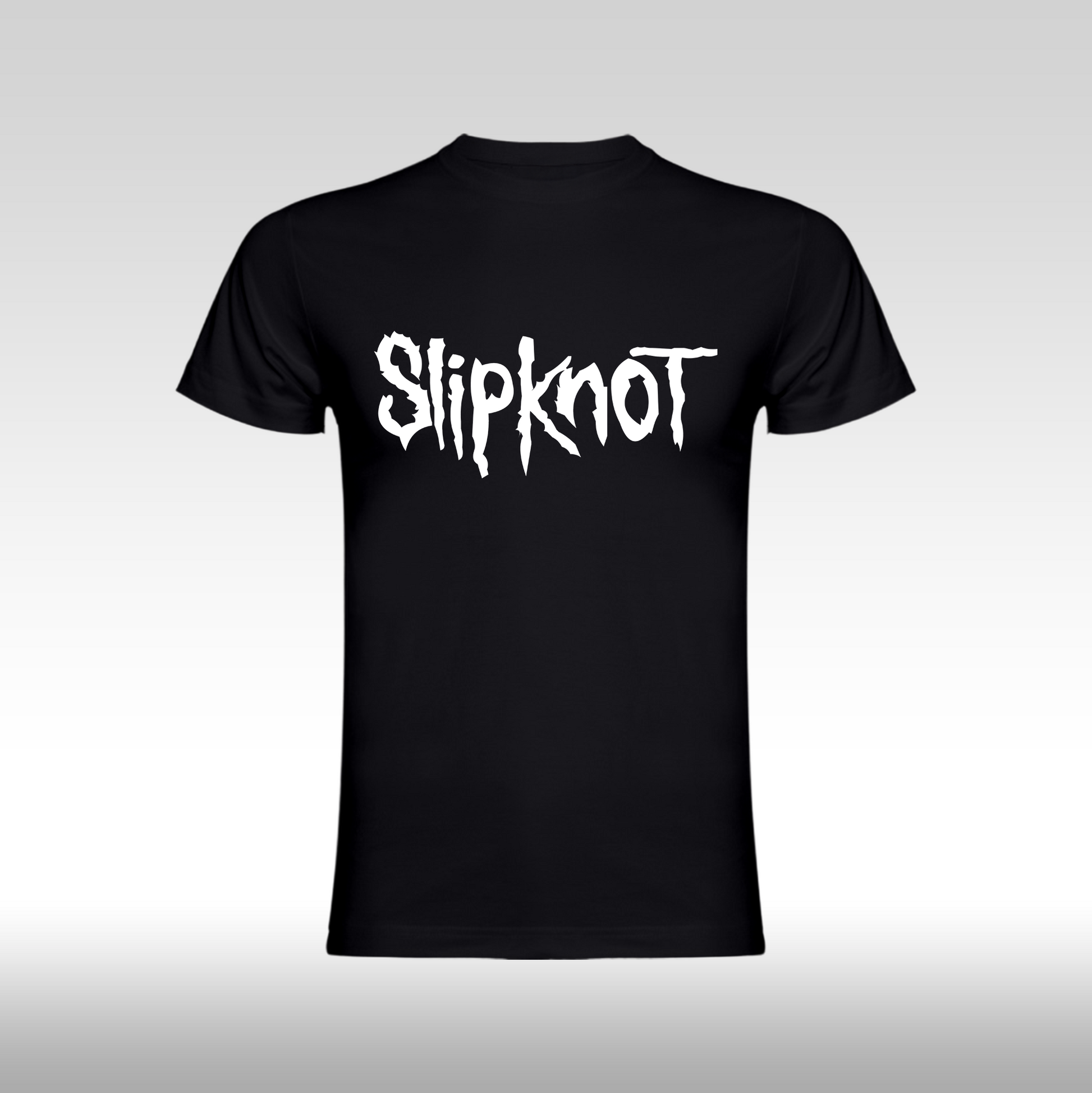 Tricou Negru personalizat bumbac rock "Slipknot" streetwear