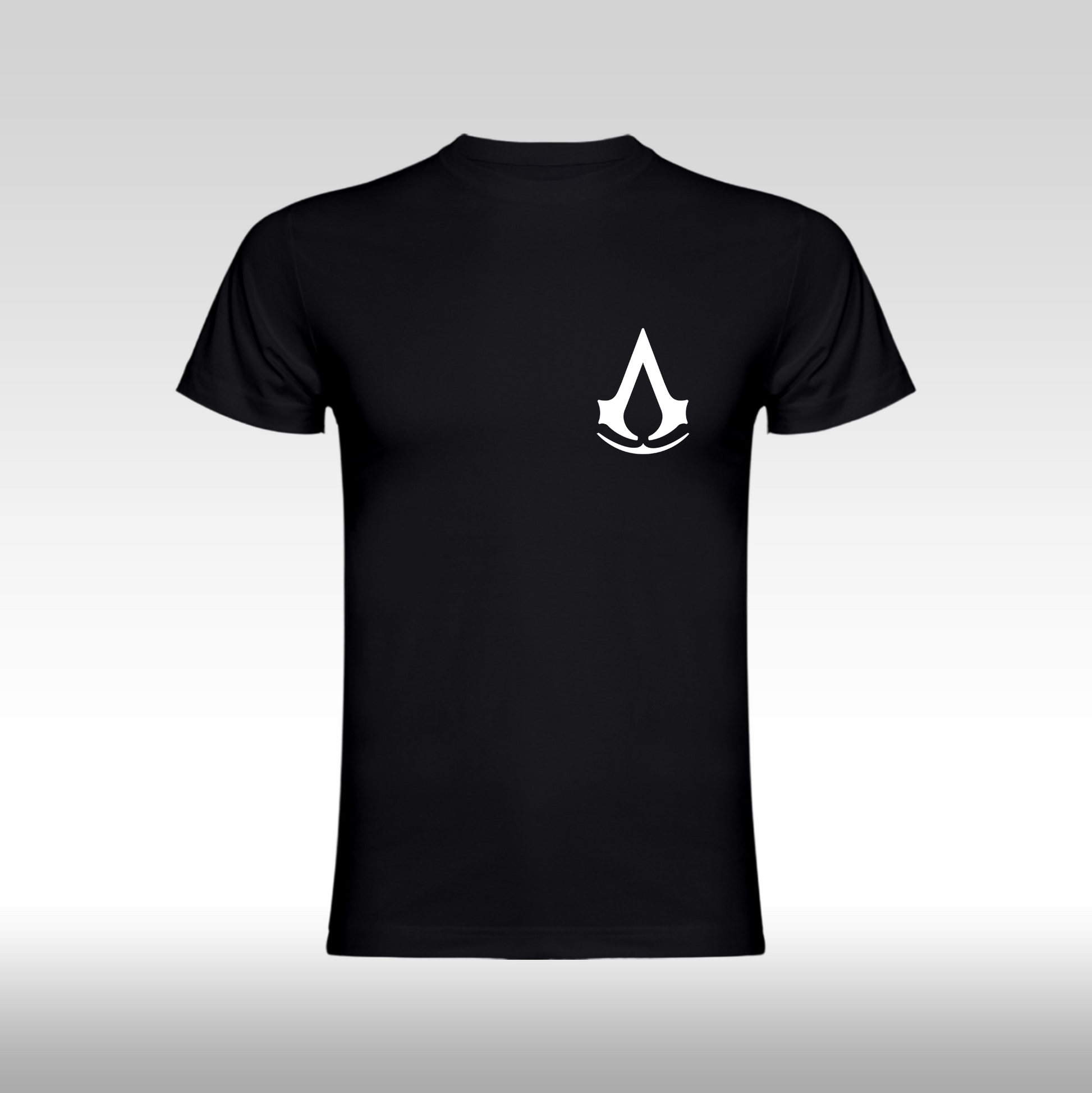 Tricou Negru personalizat bumbac  urban "Assassin's Creed" streetwear