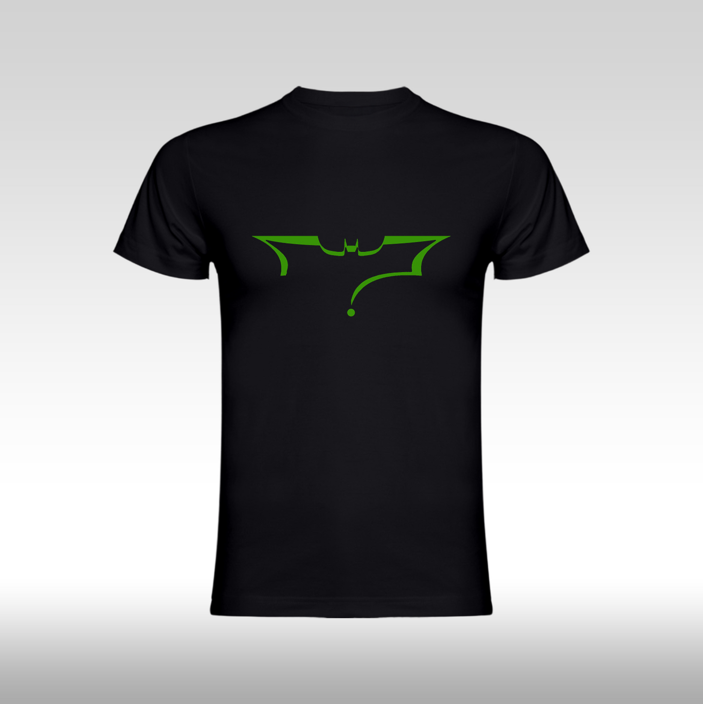 Tricou Negru personalizat bumbac urban "Batman the Riddler" streetwear
