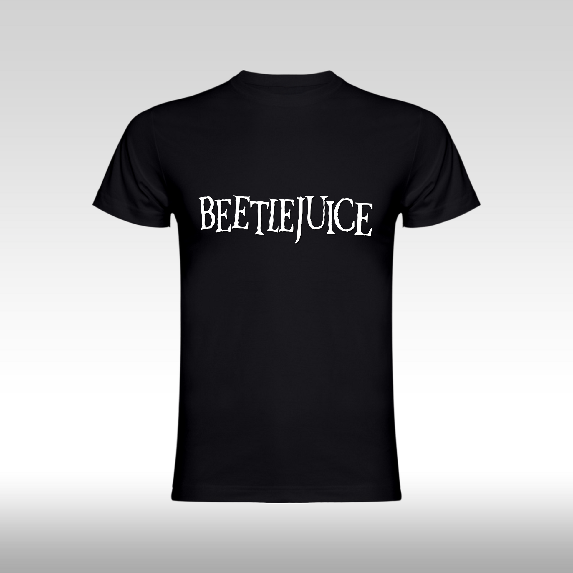 Tricou Negru personalizat bumbac urban "Beetlejuice" streetwear