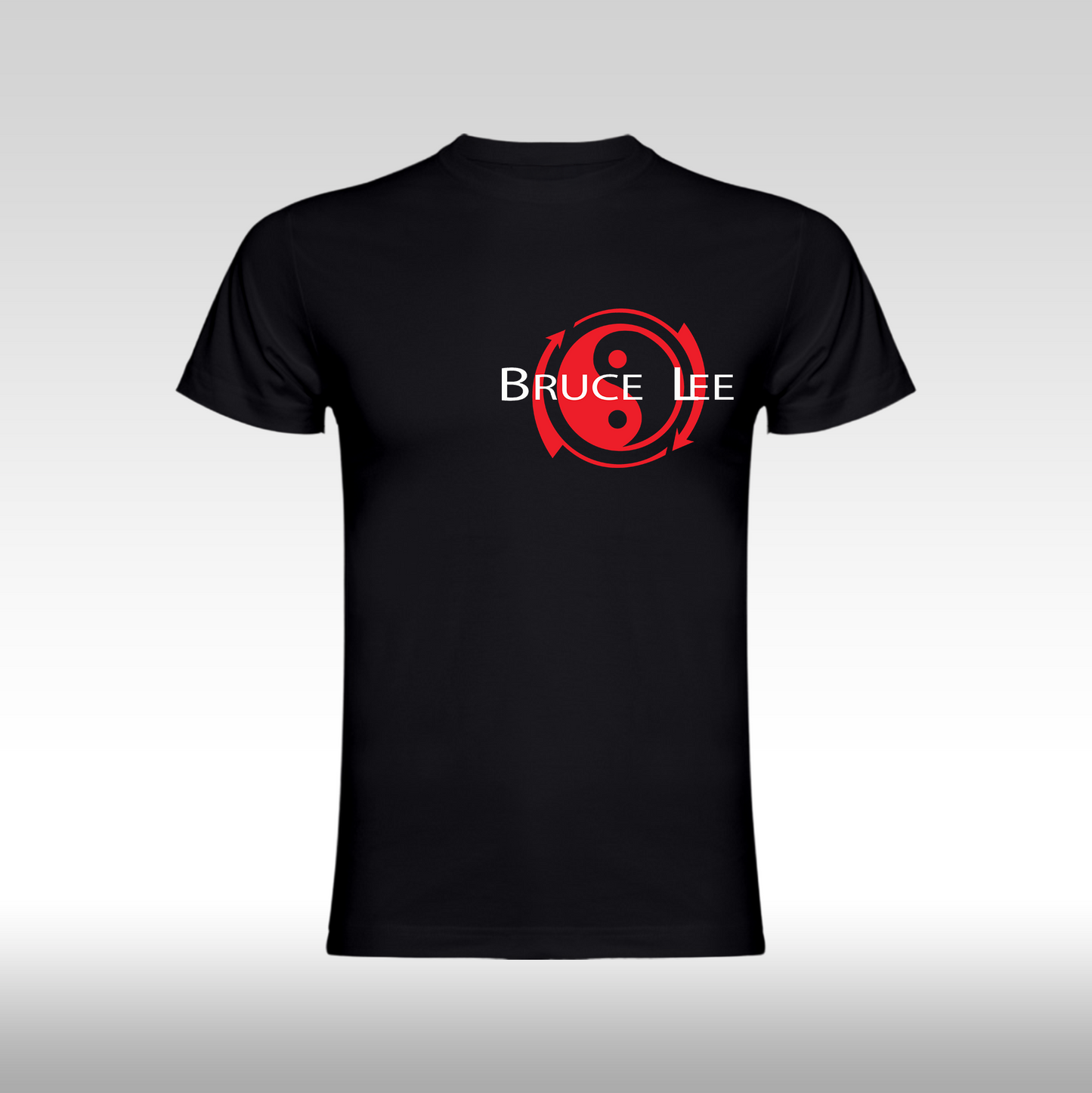 Tricou Negru personalizat bumbac  urban "Bruce Lee" streetwear
