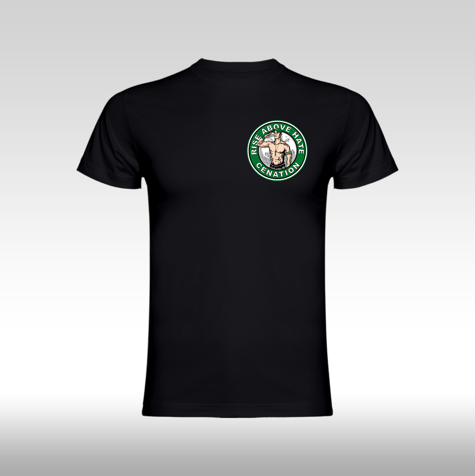 Tricou Negru personalizat bumbac wrestling "John Cena Funko" streetwear
