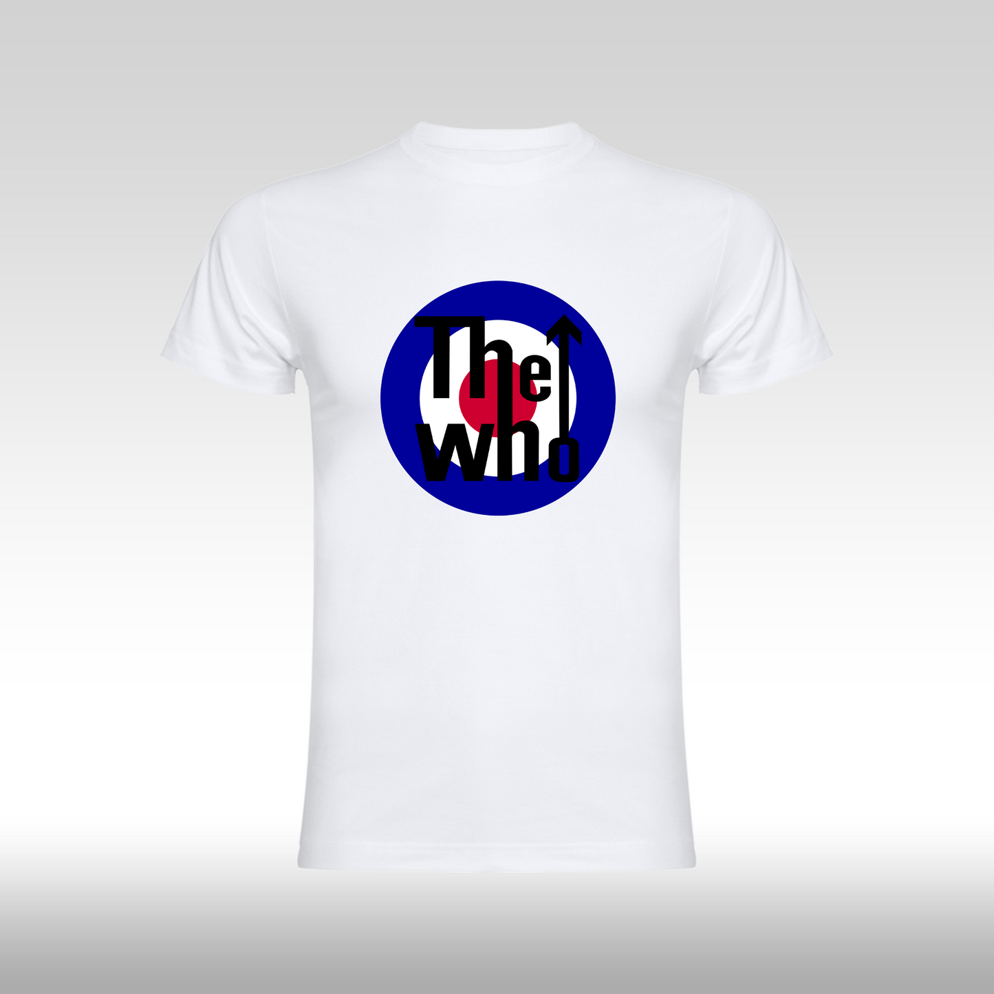 Tricou alb personalizat bumbac Fata Dama rock "The Who" streetwear
