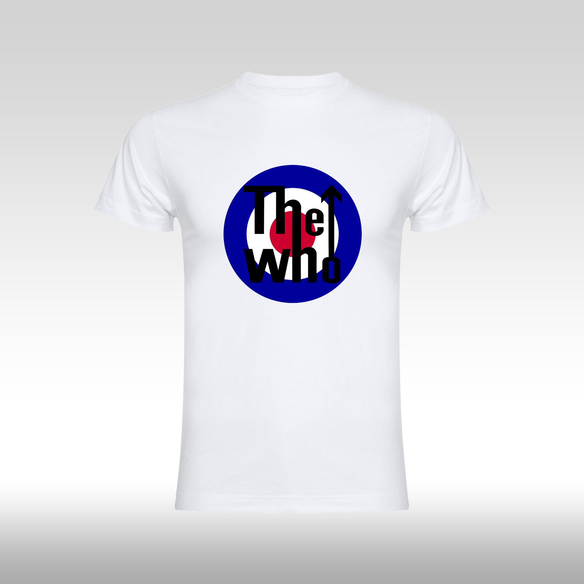 Tricou alb personalizat bumbac Fata Dama rock "The Who" streetwear
