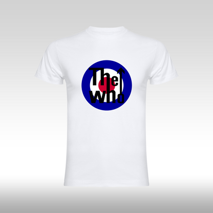 Tricou alb personalizat bumbac Fata Dama rock "The Who" streetwear
