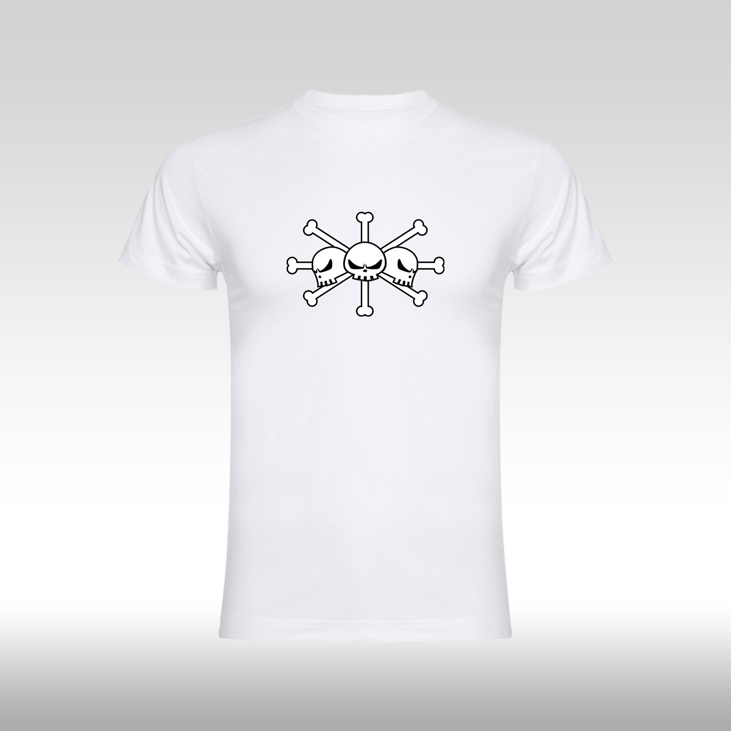 Tricou alb personalizat bumbac Fata anime "Blackbeard" streetwear
