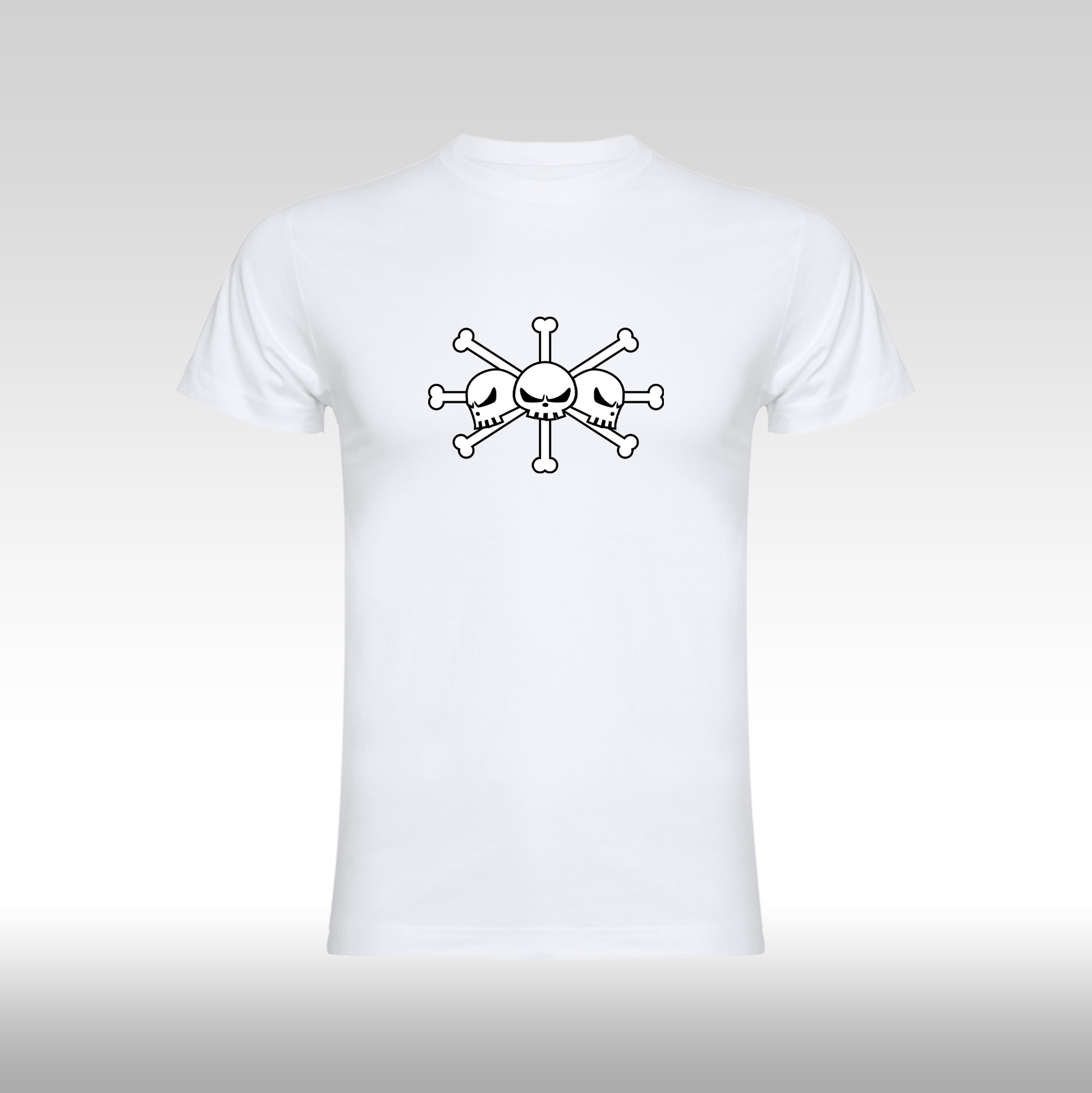 Tricou alb personalizat bumbac Fata anime "Blackbeard" streetwear
