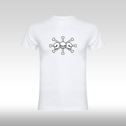 Tricou alb personalizat bumbac Fata anime "Blackbeard" streetwear
