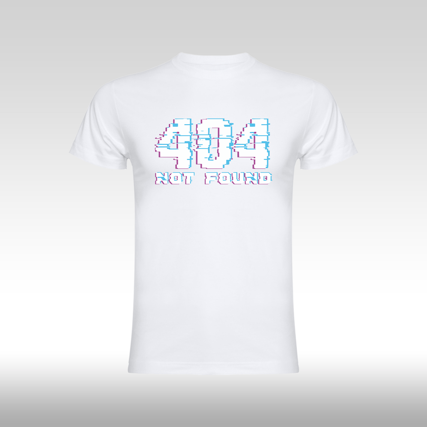 Tricou alb personalizat bumbac Fata gaming "404 Not Found" streetwear

