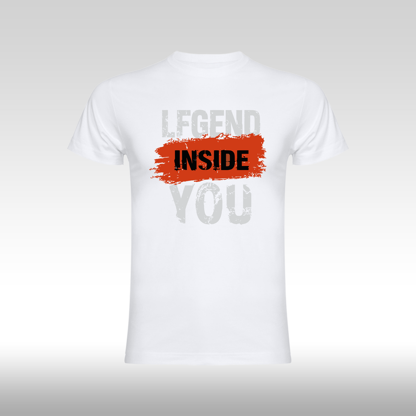 Tricou alb personalizat bumbac Fata gaming "Legend Inside You" streetwear
