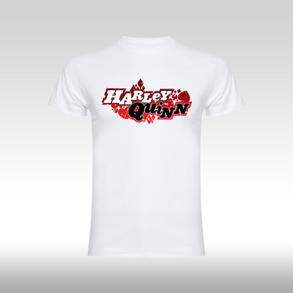 Tricou alb personalizat bumbac fata batman "Harley Quinn Funko" streetwear
