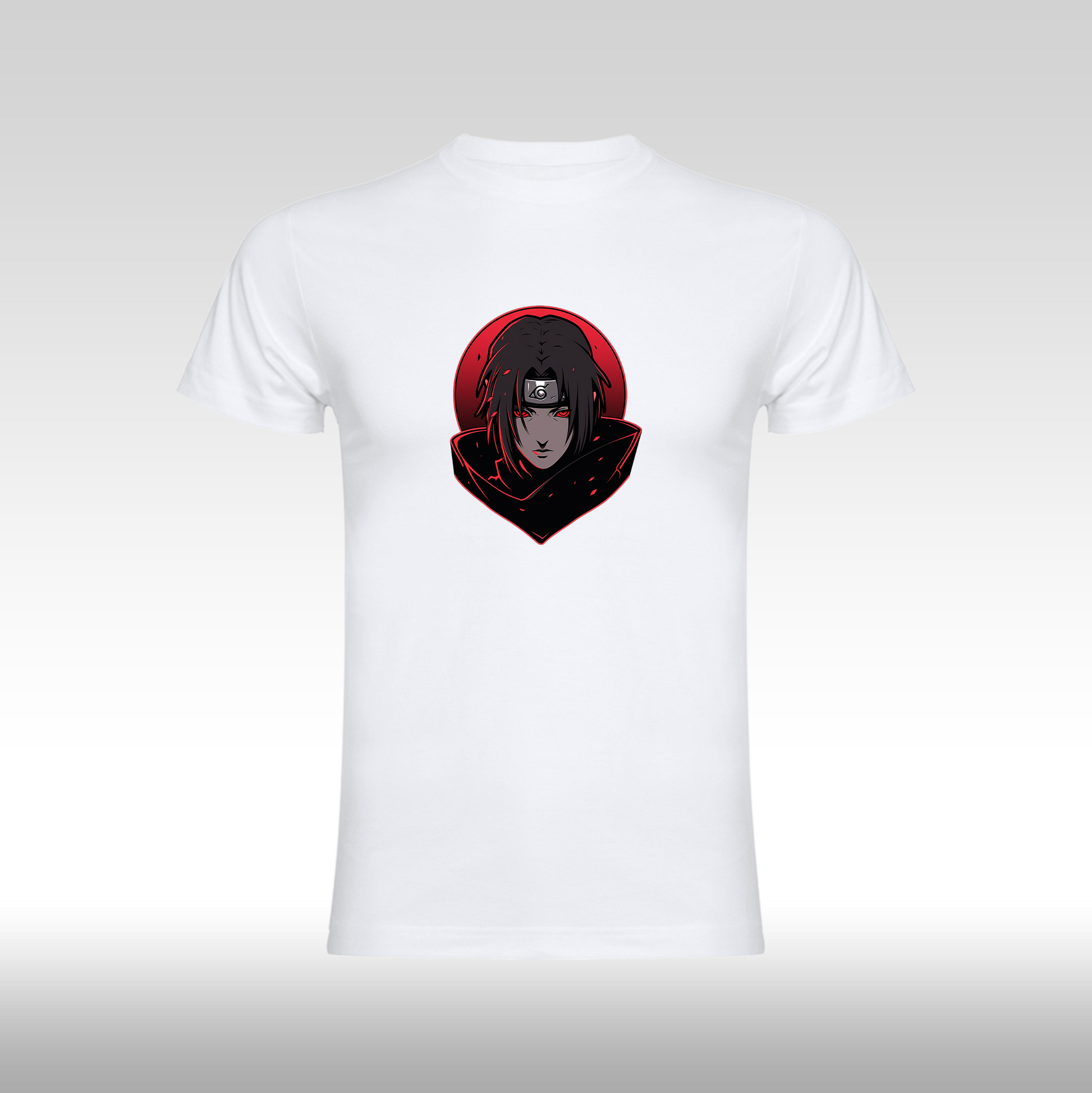 Tricou alb personalizat bumbac fata Dama anime "Itachi Funko" streetwear