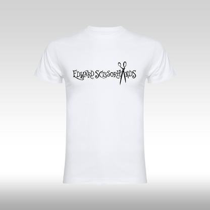 Tricou alb personalizat bumbac fata colectionar "Edward Scissorhands Funko" streetwear
