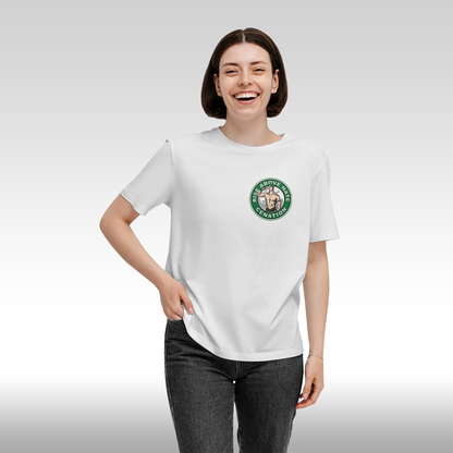Tricou alb personalizat bumbac fata dama wrestling "John Cena Funko" streetwear
