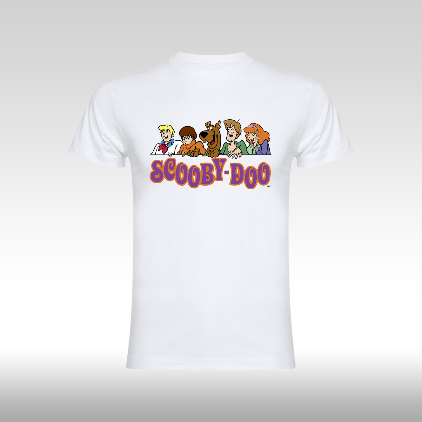 Tricou alb personalizat bumbac fata desene "Scooby-Doo The Mystery Machine Funko" streetwear