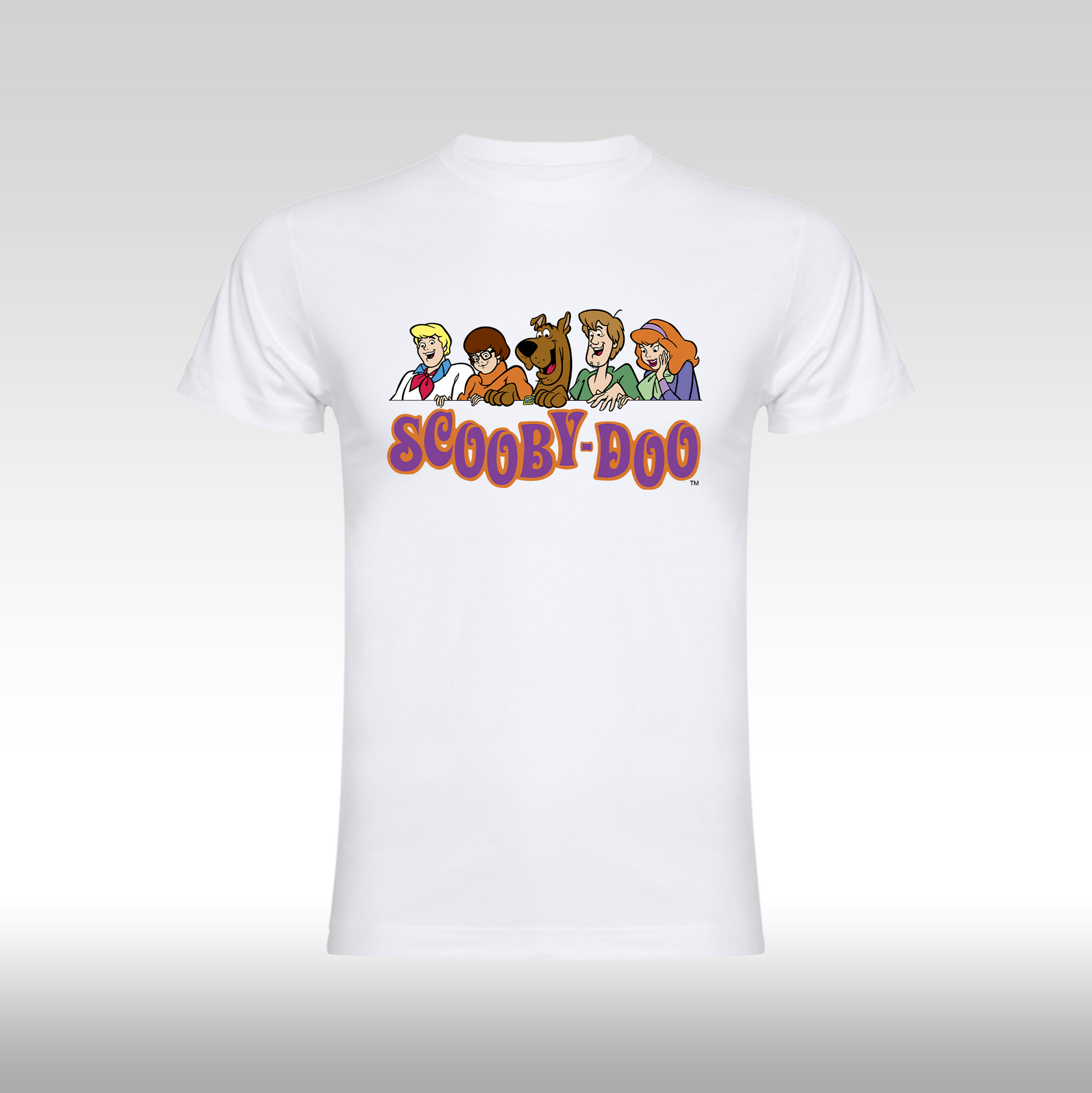 Tricou alb personalizat bumbac fata desene "Scooby-Doo The Mystery Machine Funko" streetwear