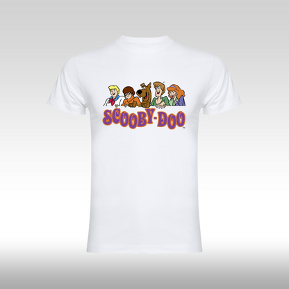 Tricou alb personalizat bumbac fata desene "Scooby-Doo The Mystery Machine Funko" streetwear