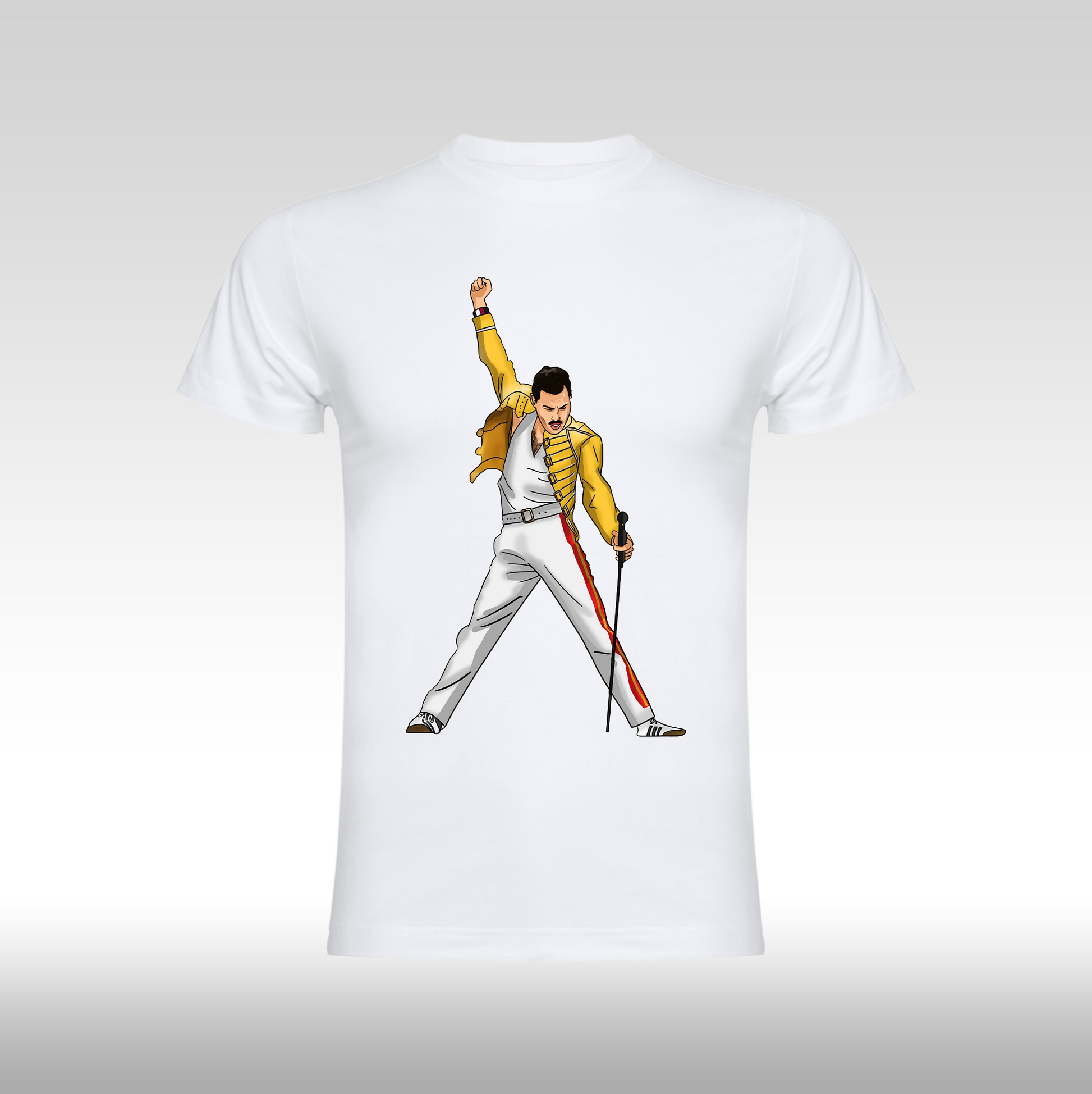 Tricou alb personalizat bumbac alb urban "Rock You Queen" streetwear
