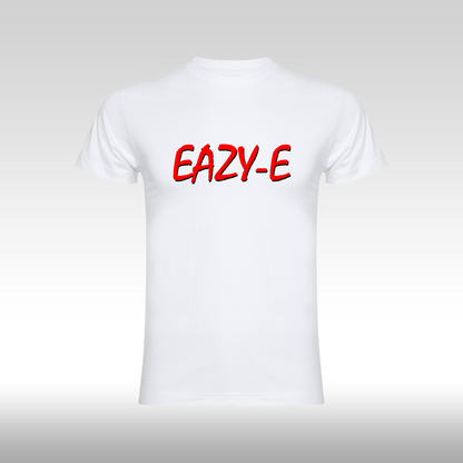 Tricou alb personalizat bumbac rap "Eazy-E" streetwear
