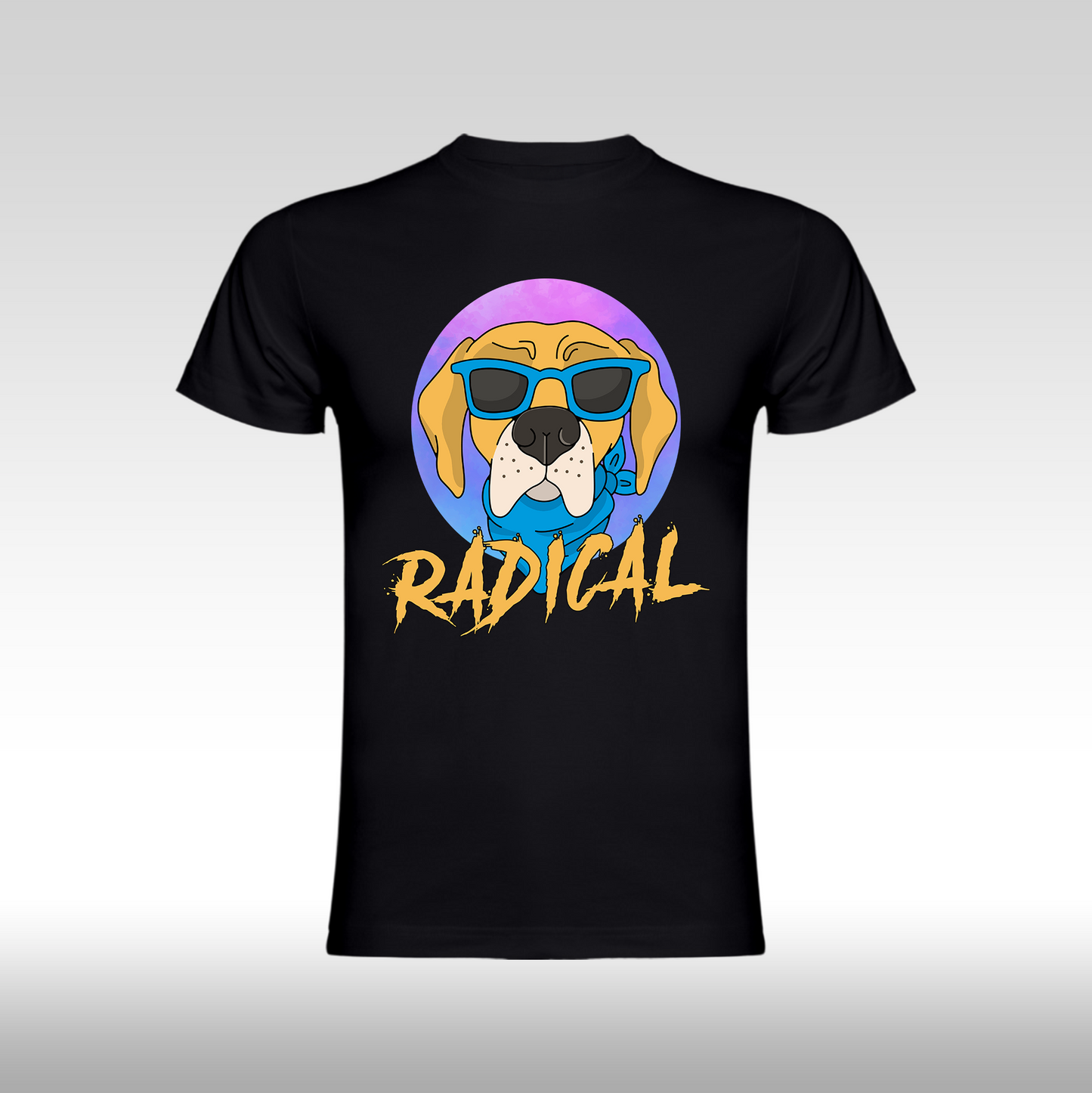 Tricou negru personalizat bumbac urban "Radical" streetwear

