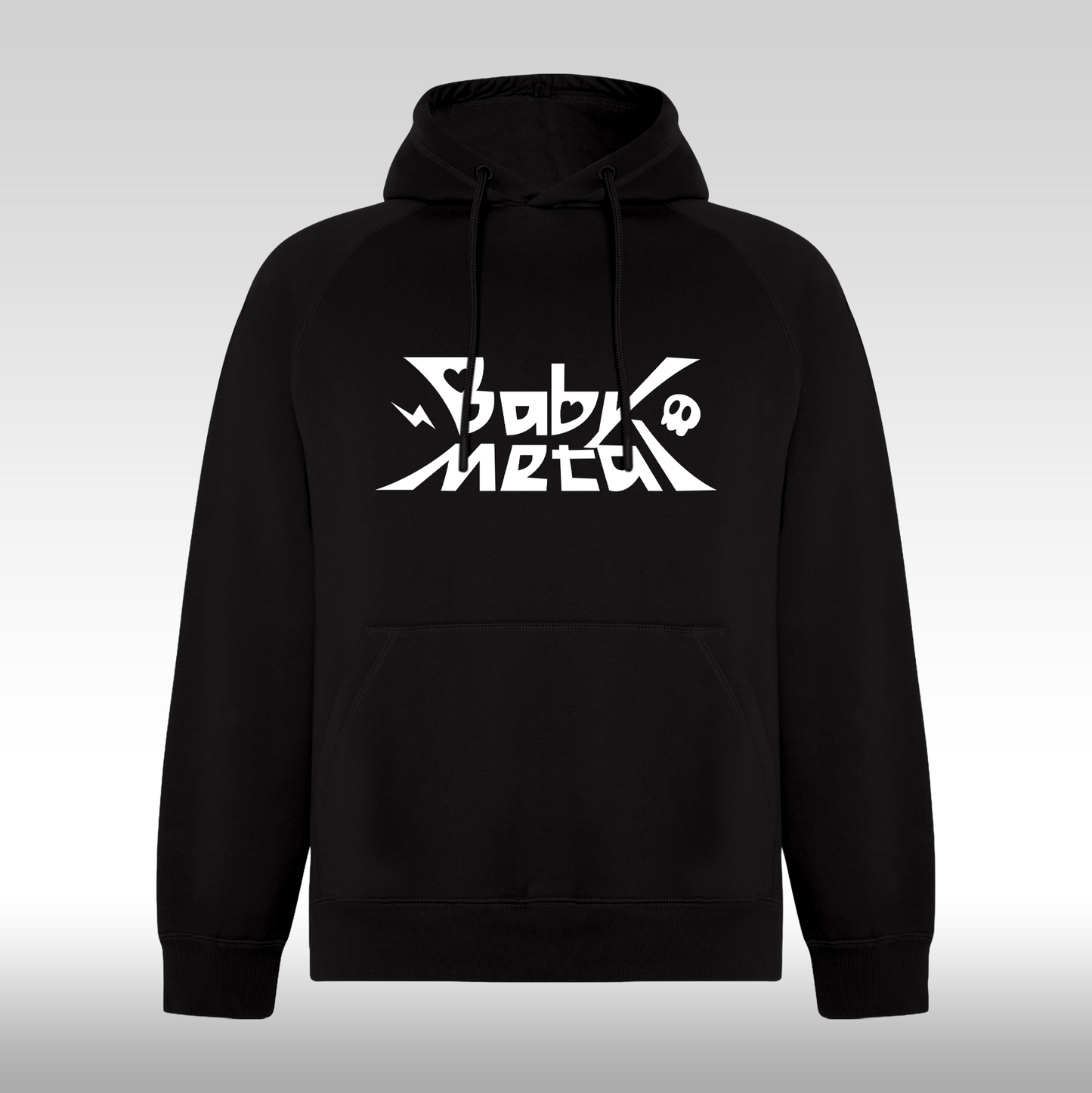 Hanorac Negru personalizat rock "Baby Metal" streetwear
