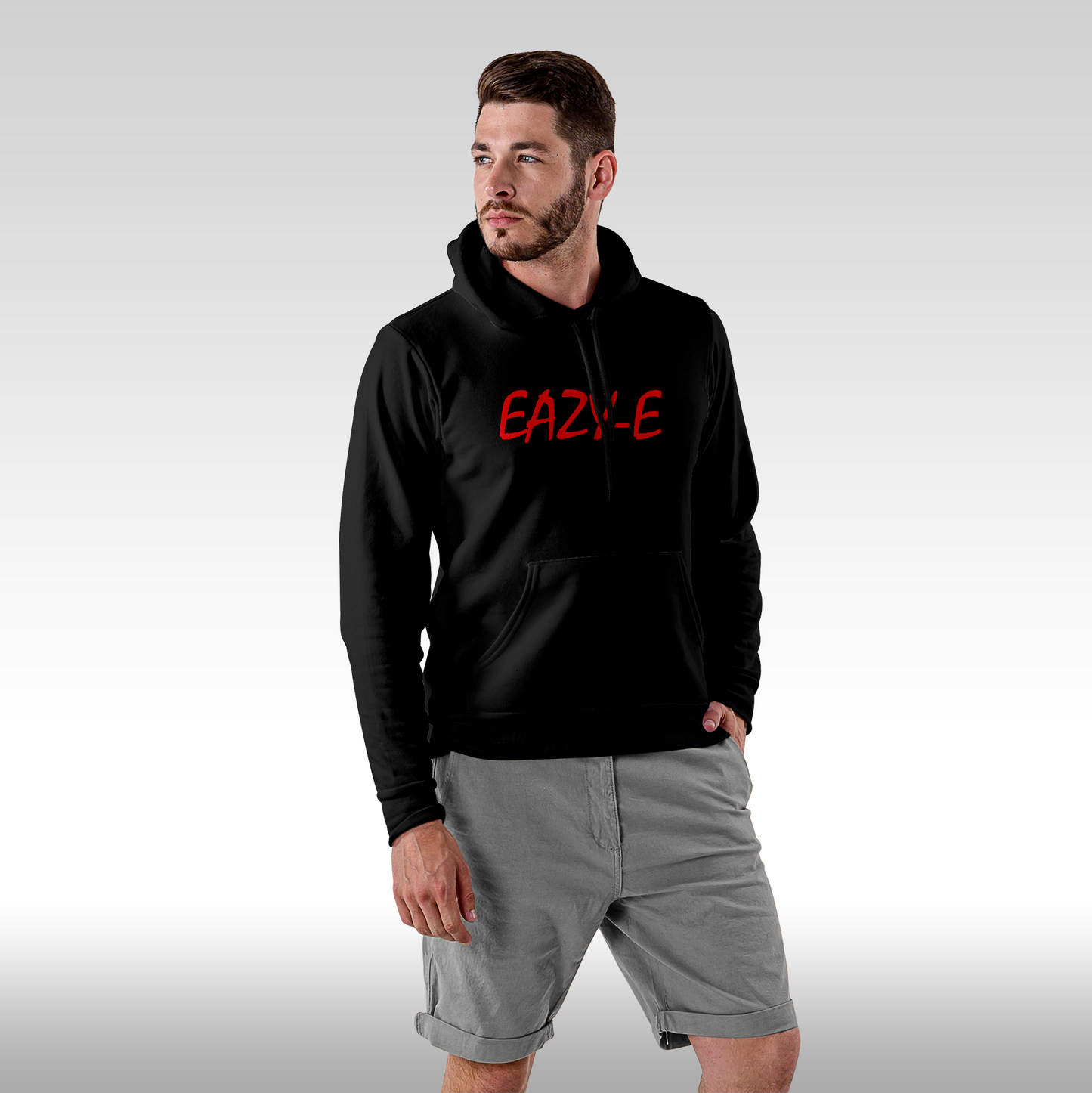 Hanorac Negru personalizat Fata barbat hip-hop "Eazy-E" streetwear
