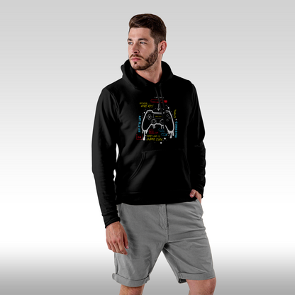Hanorac Negru personalizat Fata barbat urban "Every Day Is Gaming Day" streetwear

