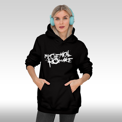 Hanorac Negru personalizat Fata Dama rock "Black Parade" streetwear
