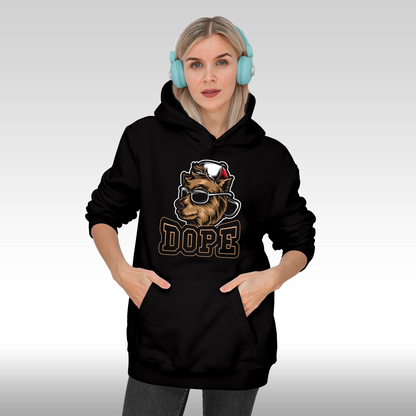 Hanorac Negru personalizat Fata Dama urban "Dope" streetwear
