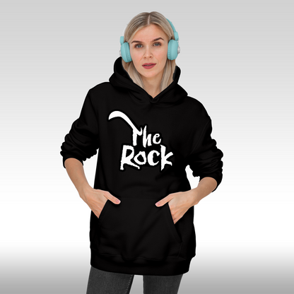 Hanorac Negru personalizat Fata Dama urban "The Rock" streetwear
