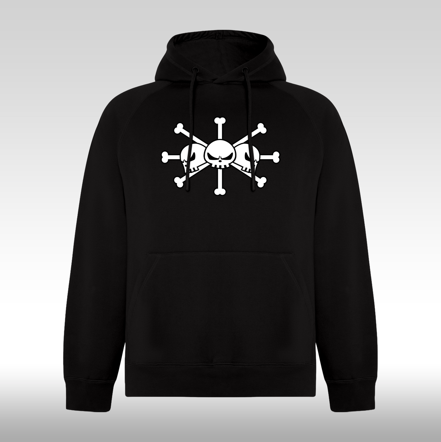 Hanorac Negru personalizat anime "Blackbeard" streetwear
