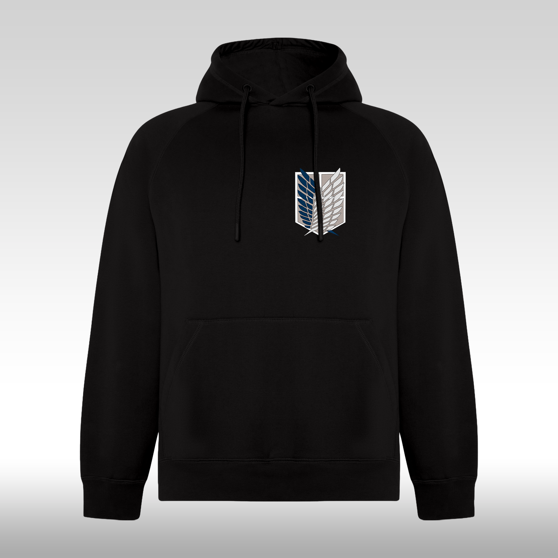 Hanorac Negru personalizat anime "Attack On Titan" streetwear
