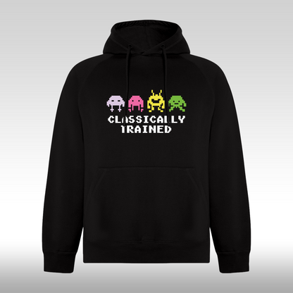 Hanorac Negru personalizat gaming "Classically Trained" streetwear
