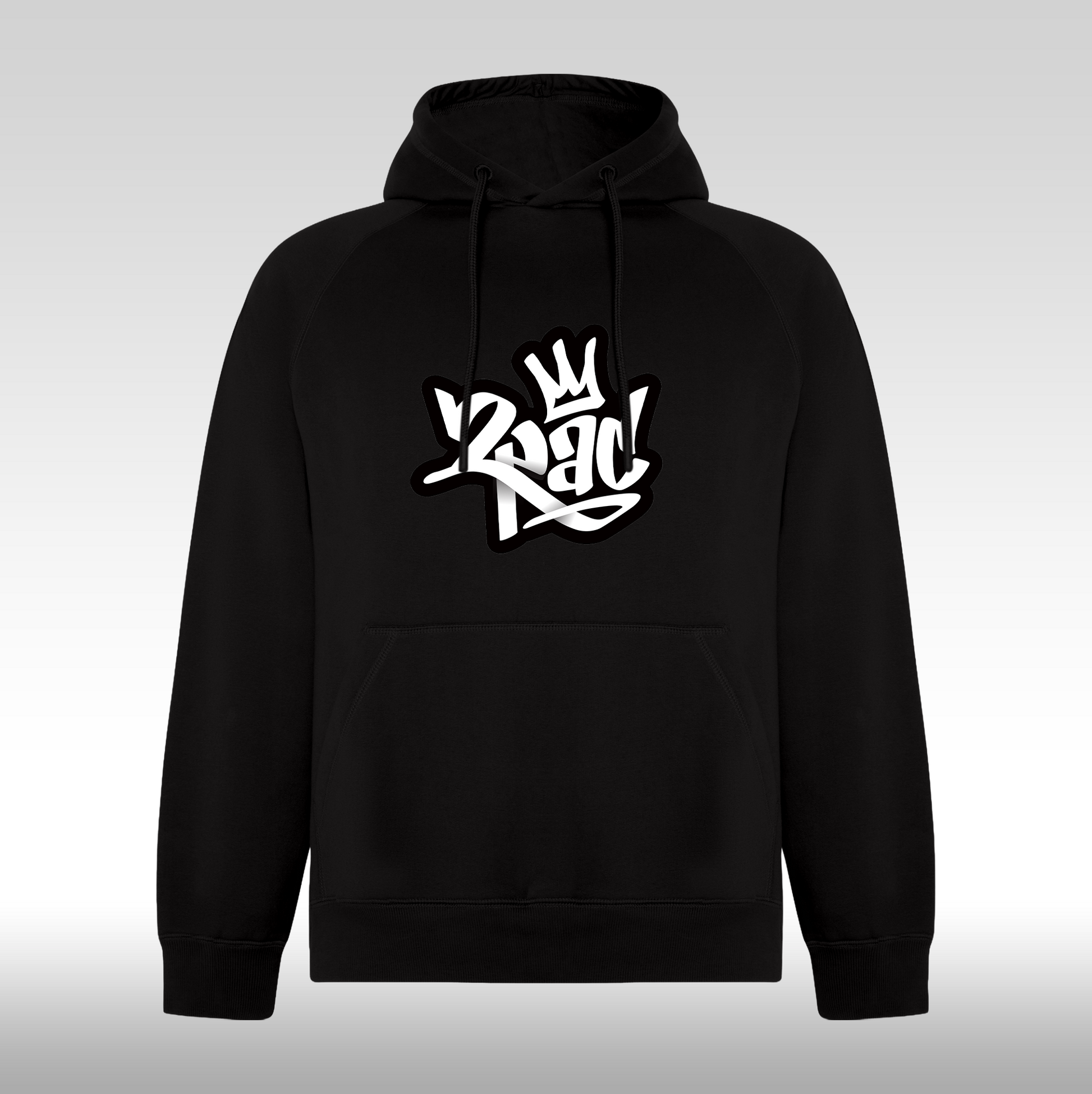 Hanorac Negru personalizat hip-hop "2 Pac" streetwear
