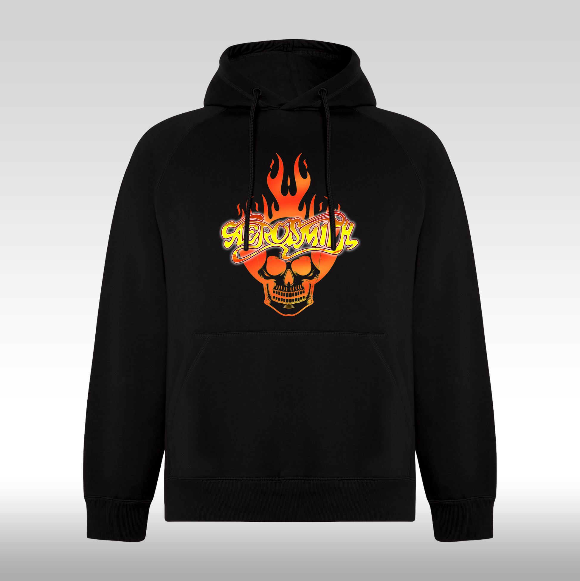 Hanorac Negru personalizat rock "Aerosmith" streetwear
