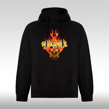 Hanorac Negru personalizat rock "Aerosmith" streetwear
