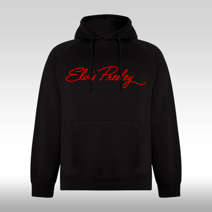 Hanorac Negru personalizat rock "Elvis Presley" streetwear
