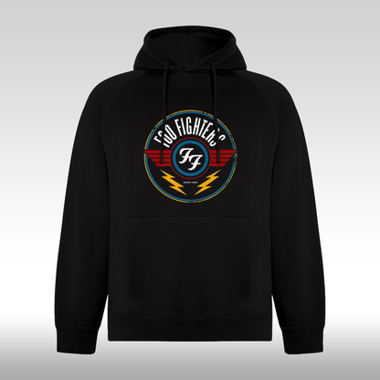 Hanorac Negru personalizat rock "Foo Fighters" streetwear
