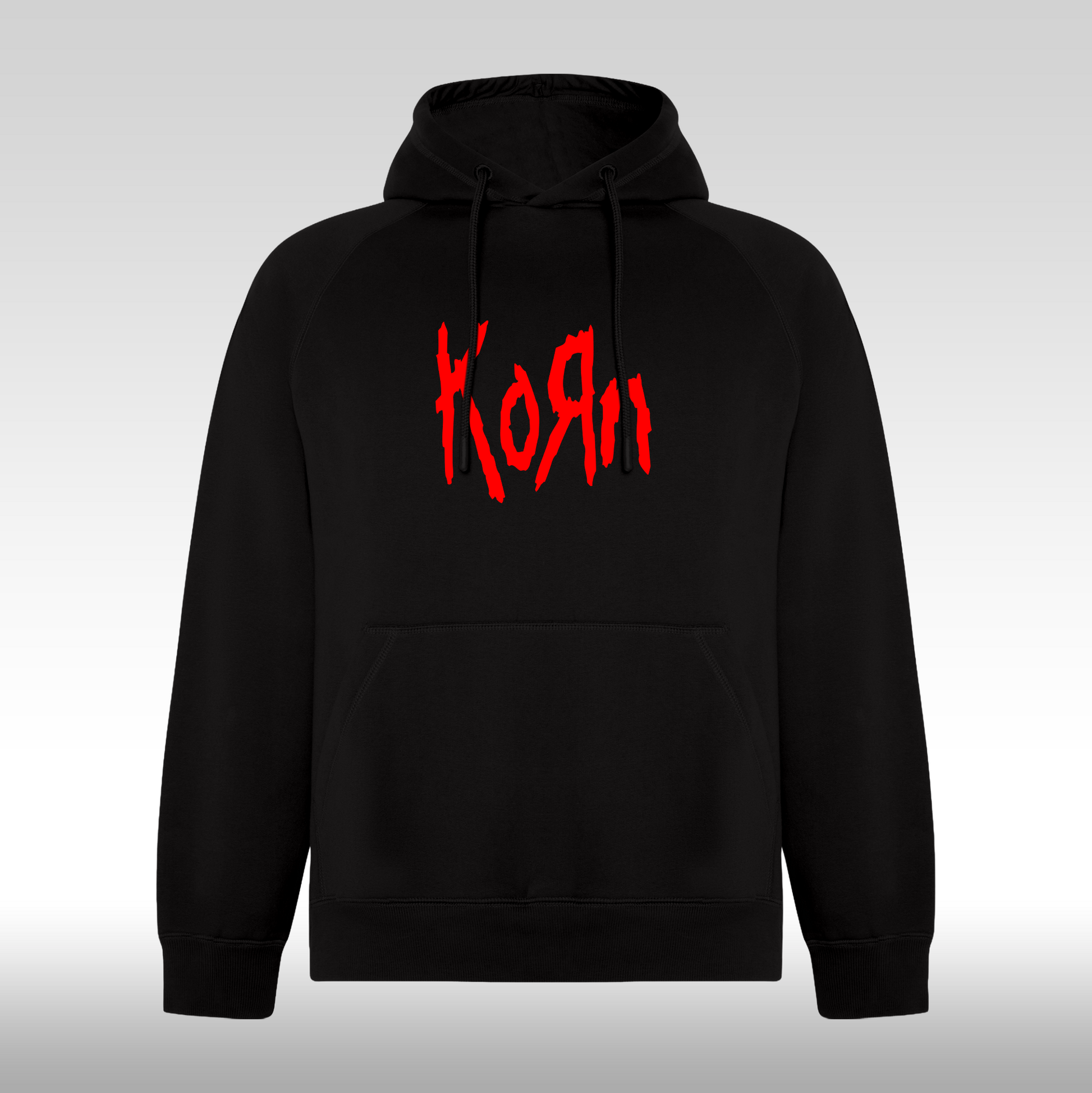 Hanorac Negru personalizat rock "Korn" streetwear
