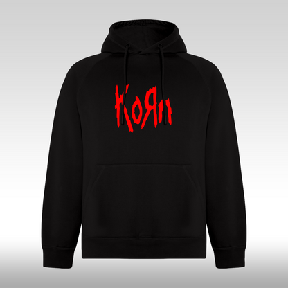 Hanorac Negru personalizat rock "Korn" streetwear
