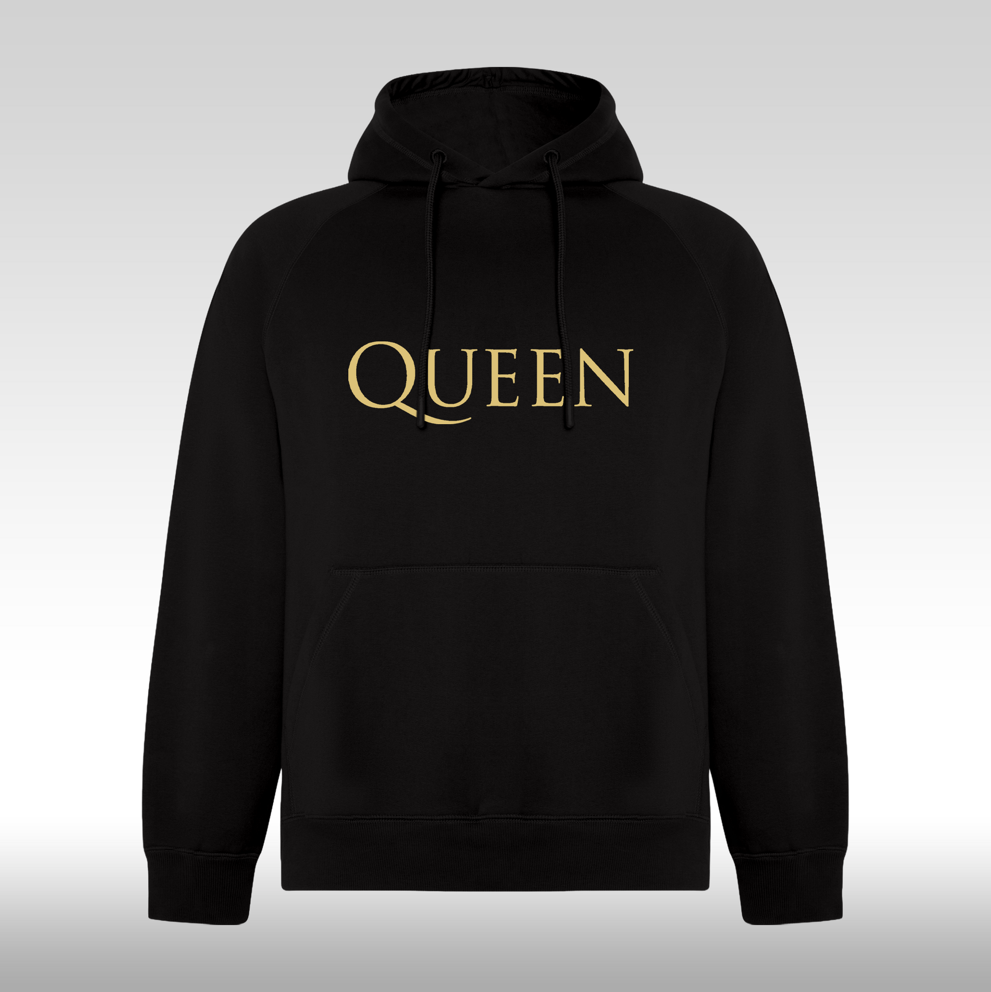 Hanorac Negru personalizat rock "Queen: Rock you" streetwear
