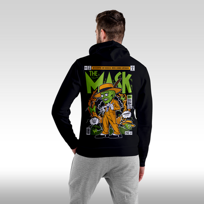 Hanorac Negru personalizat spate barbat urban "The Mask" streetwear
