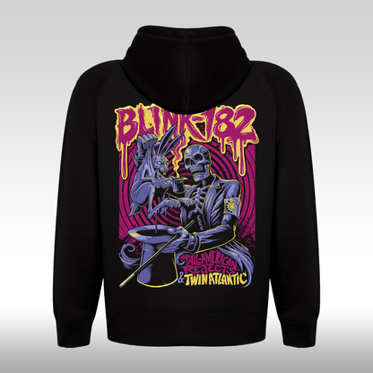 Hanorac Negru personalizat spate punk rock "Blink 182" streetwear
