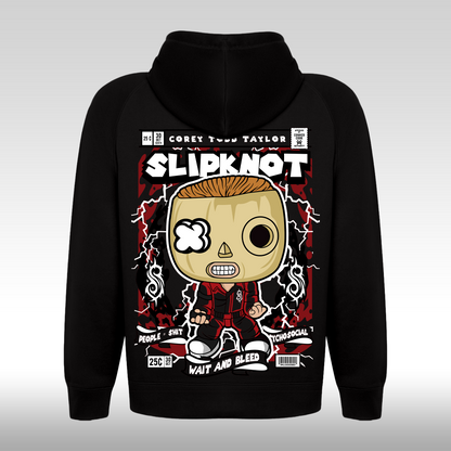 Hanorac Negru personalizat spate rock "Slipknot" streetwear
