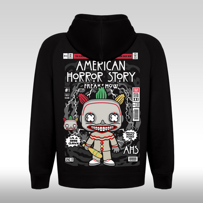 Hanorac Negru personalizat spate urban "American Horror Story" streetwear
