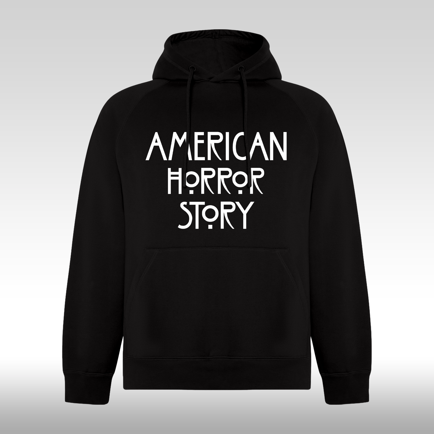Hanorac Negru personalizat urban "American Horror Story" streetwear
