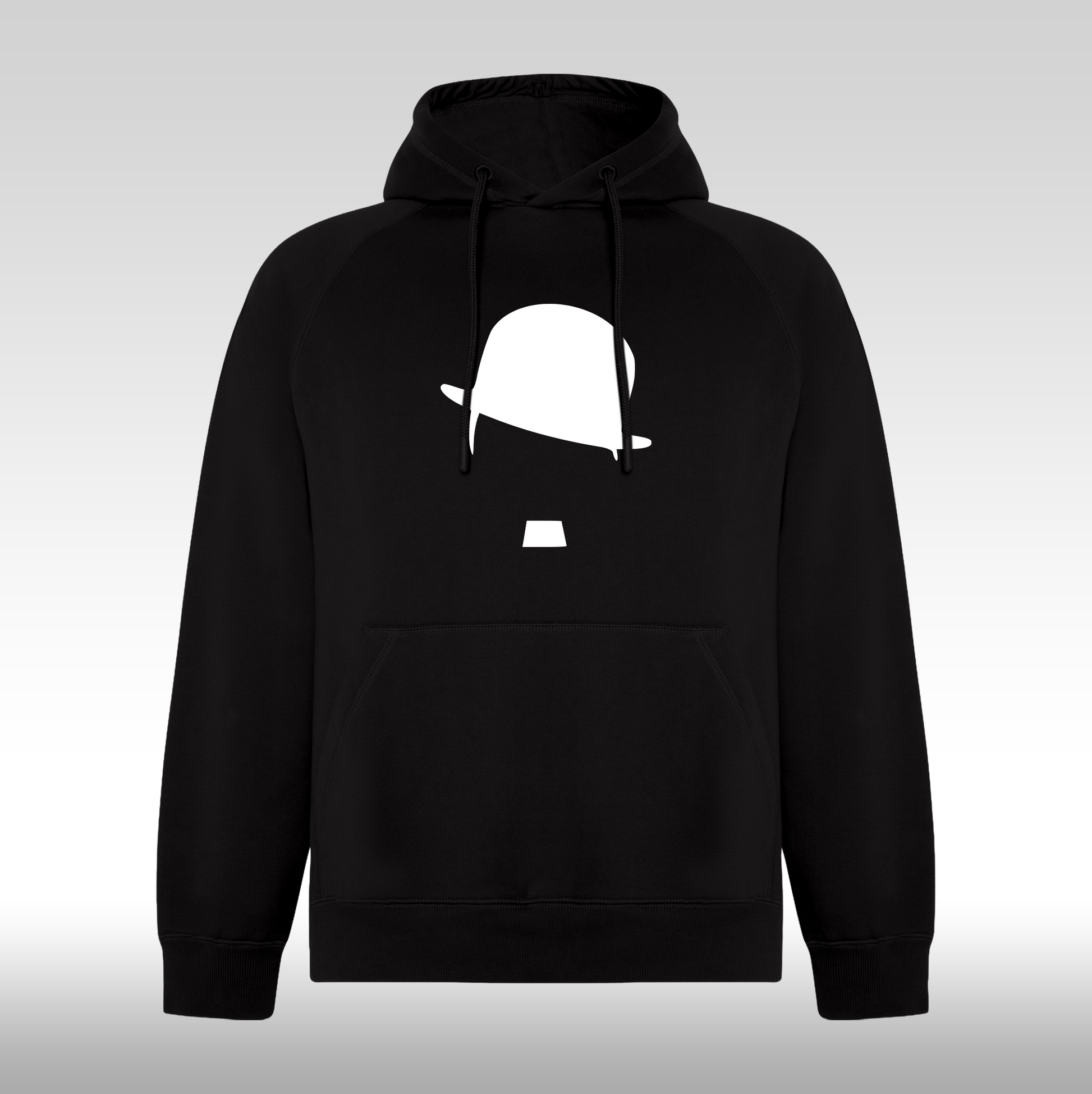 Hanorac Negru personalizat urban "Charlie Chaplin" streetwear
