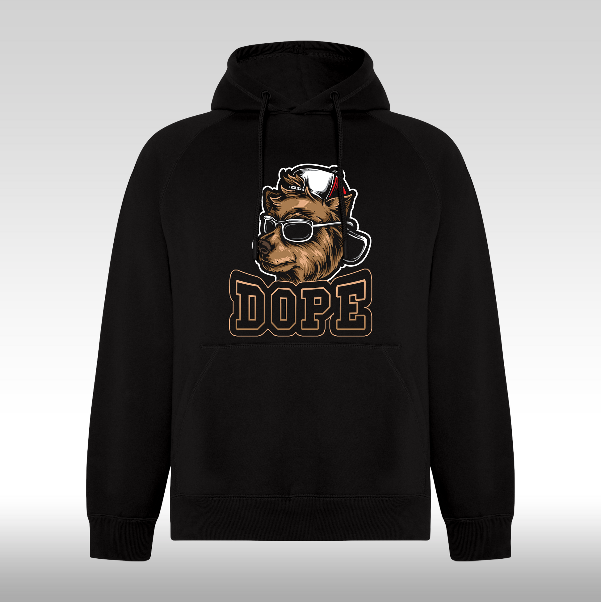Hanorac Negru personalizat urban "Dope" streetwear
